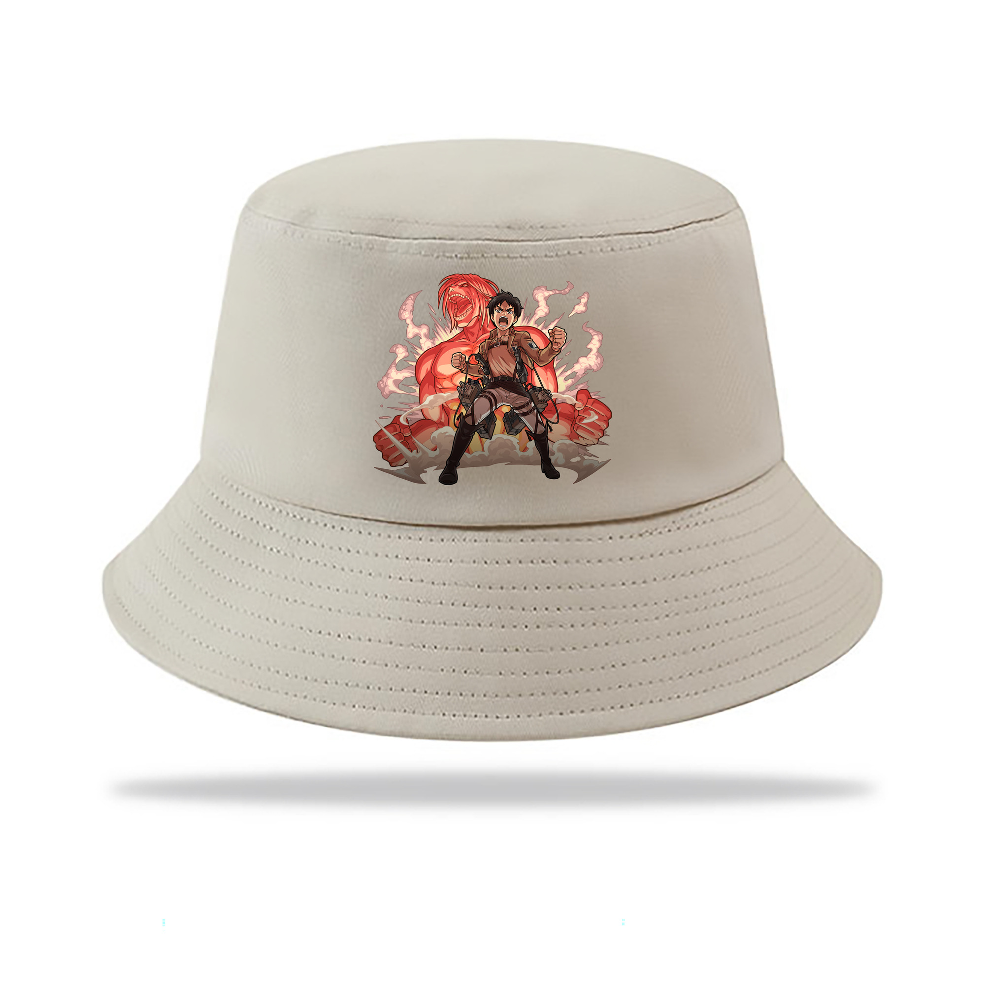 （画像用） 進撃の巨人 エレン･イェーガー Attack on Titan Eren Jäger アウトドア日除けバケットハット